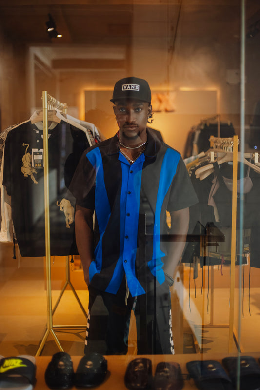 Uncle charlie shirt "navy blue"